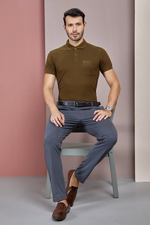 Buy 50 Soft Polo Tshirt With Pocket Army Green Truedesign