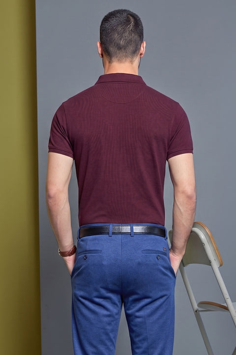 Buy 50 Soft Polo Tshirt With Pocket Autumn Purple Truedesign