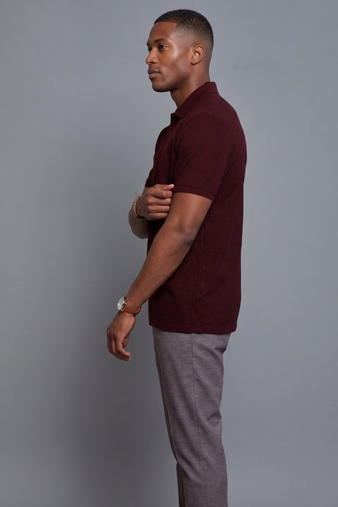 Buy 50 Soft Polo Tshirt With Pocket Bordeaux Wine Truedesign