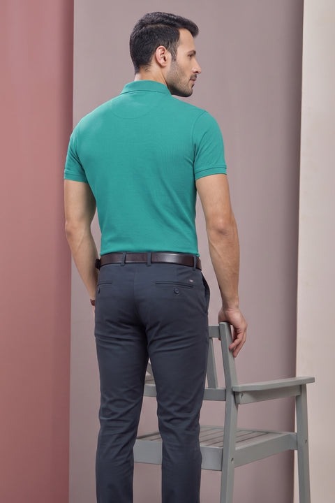 Buy 50 Soft Polo Tshirt With Pocket Canary Blue Truedesign