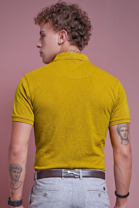 Buy 50 Soft Polo Tshirt With Pocket Citrine Yellow Truedesign