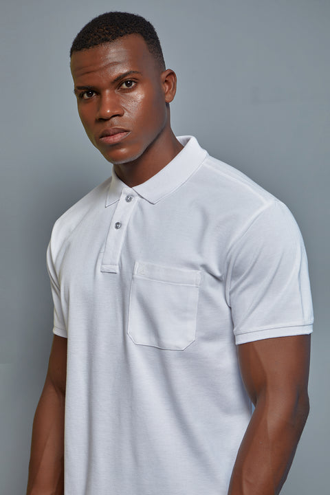 Buy 50 Soft Polo Tshirt With Pocket Extra White Truedesign