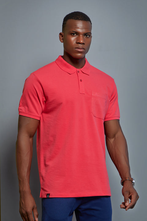 Buy 50 Soft Polo Tshirt With Pocket French Fuschia Truedesign