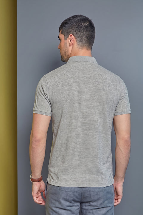 Buy 50 Soft Polo Tshirt With Pocket Heathered Melange Truedesign