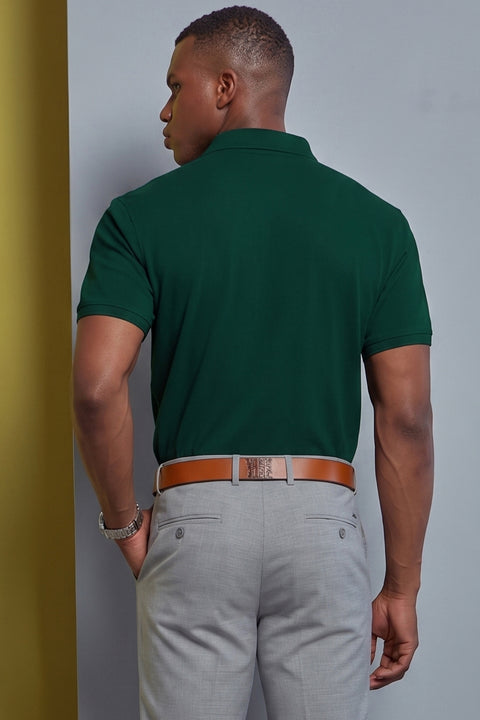 Buy 50 Soft Polo Tshirt With Pocket Hunter Green Truedesign