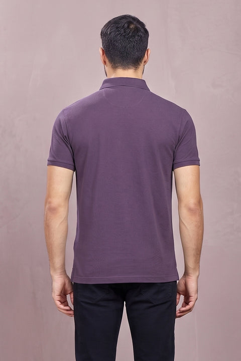 Buy 50 Soft Polo Tshirt With Pocket Intense Purple Truedesign