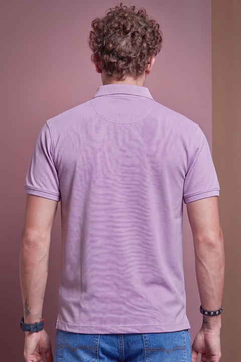 Buy 50 Soft Polo Tshirt With Pocket Light Lilac Truedesign