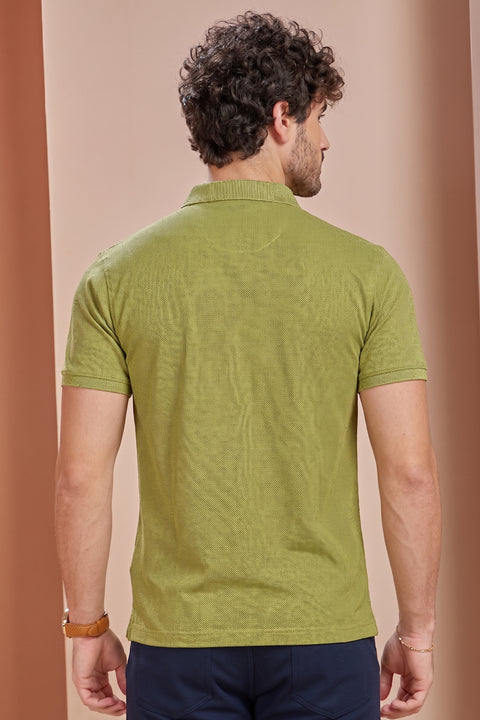 Buy 50 Soft Polo Tshirt With Pocket Lime Green Truedesign