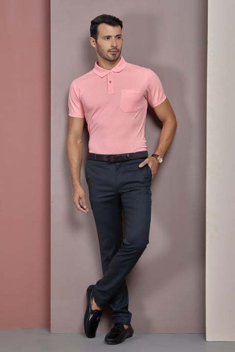 Buy 50 Soft Polo Tshirt With Pocket Spanish Pink Truedesign
