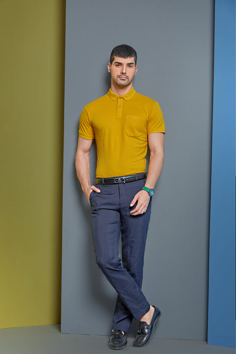Buy 50 Soft Polo Tshirt With Pocket Sunset Gold Truedesign