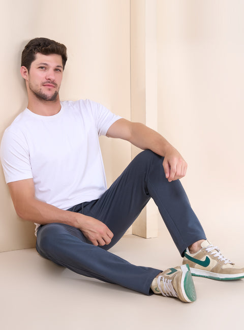 Buy Truedesign Scala Soild Track Pant Aegean Blue Online