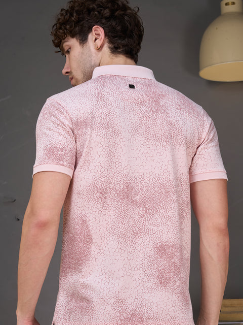 Buy Accent Polo Tshirt AOP Bubblegum Pink Truedesign