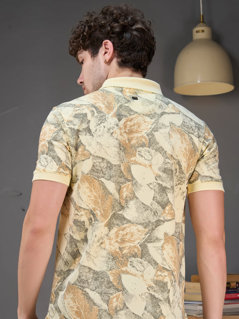 Buy Accent Polo Tshirt AOP Lemon Drop Truedesign