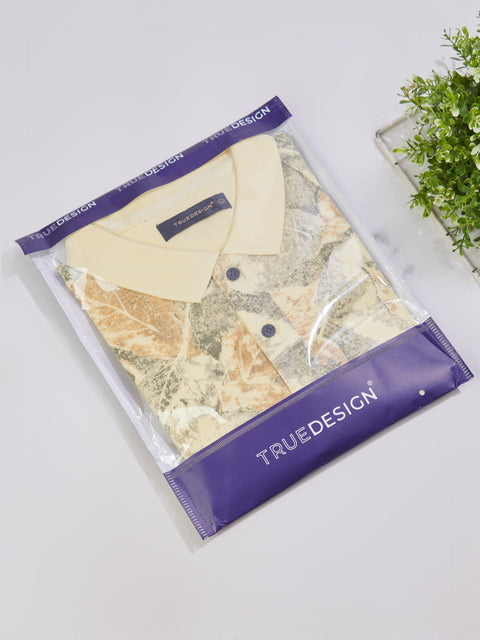 Buy Accent Polo Tshirt AOP Lemon Drop Truedesign