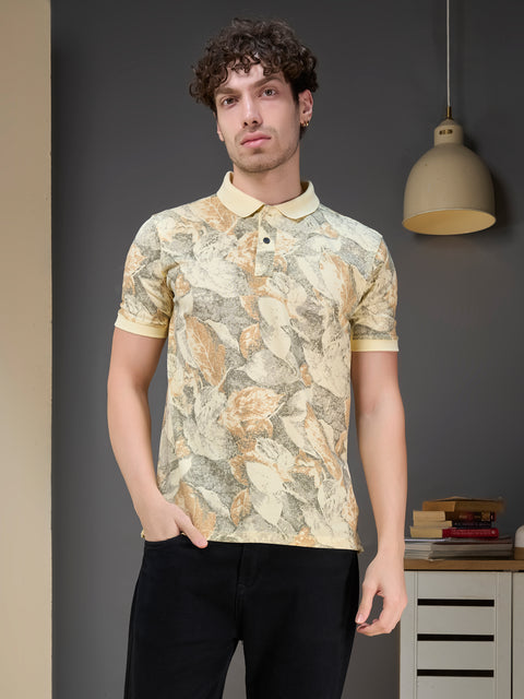 Buy Accent Polo Tshirt AOP Lemon Drop Truedesign
