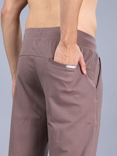 Buy Truedesign Anchor Soild Track Pant Cinnamon Brown Online