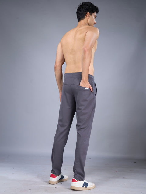 Buy Truedesign Anchor Soild Track Pant Dolphin Grey Online