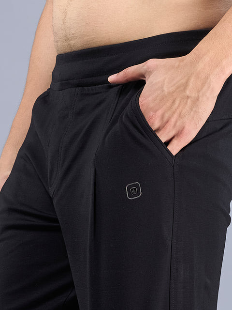 Buy Truedesign Anchor Soild Track Pant Pitch Black Online