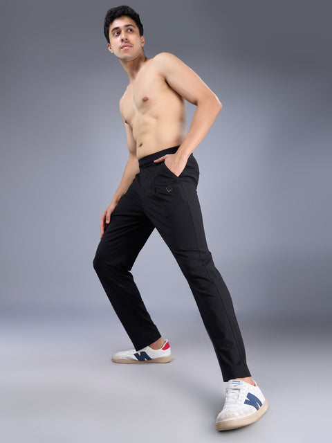 Buy Truedesign Anchor Soild Track Pant Pitch Black Online