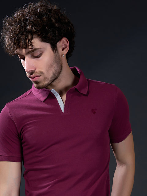 Buy Astrox Soild Polo Tshirt Autumn Purple Truedesign