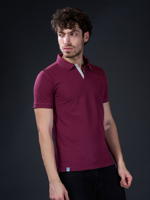 Buy Astrox Soild Polo Tshirt Autumn Purple Truedesign