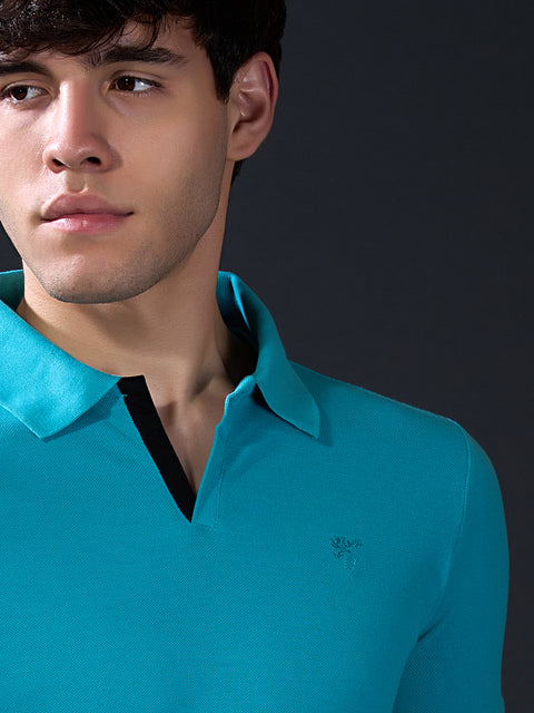 Buy Astrox Soild Polo Tshirt Canary Blue Truedesign