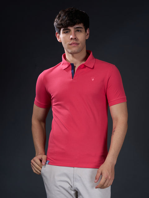 Buy Astrox Soild Polo Tshirt French Fuschia Truedesign