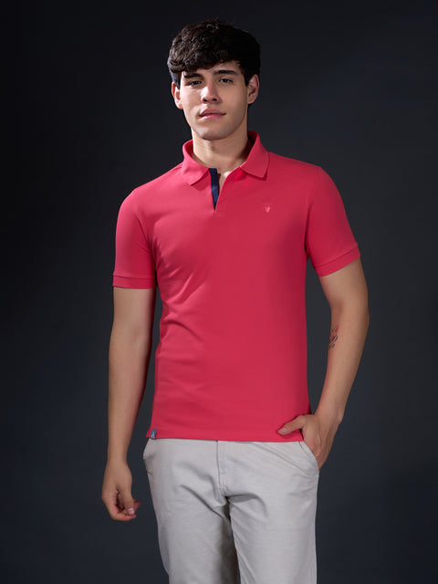 Buy Astrox Soild Polo Tshirt French Fuschia Truedesign