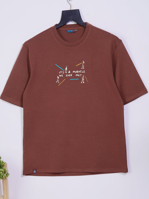 Buy Truedesign Austin Round Neck Tshirt Bole Brown Online