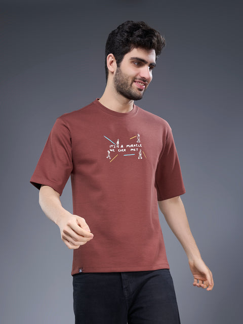 Buy Truedesign Austin Round Neck Tshirt Bole Brown Online