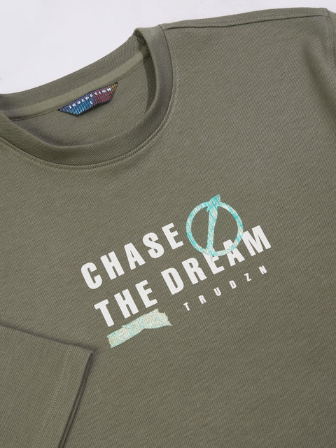 Buy Truedesign Austin Round Neck Tshirt Cam Green Online