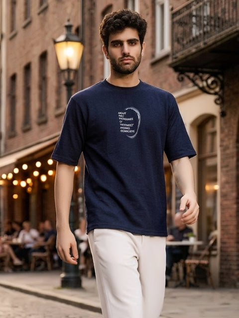 Buy Truedesign Austin Round Neck Tshirt True Navy Online