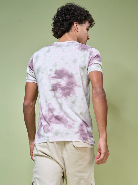 Buy Truedesign Barlow Round Neck Tshirt Purple & Green Online