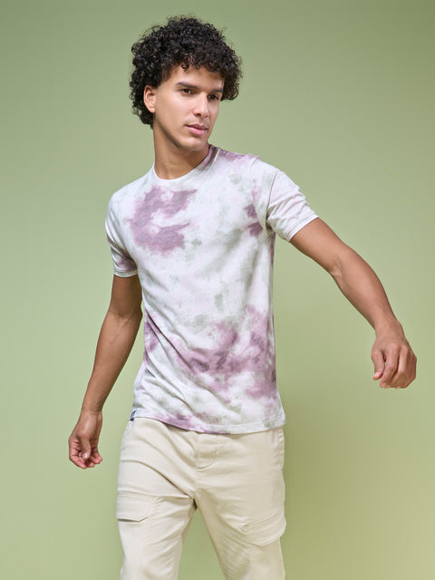 Buy Truedesign Barlow Round Neck Tshirt Purple & Green Online