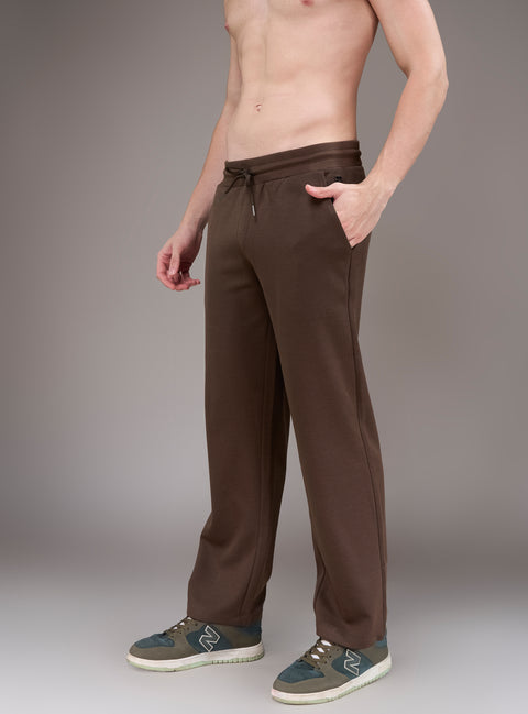 Buy Truedesign Bastian Soild Track Pant Bistre Brown Online