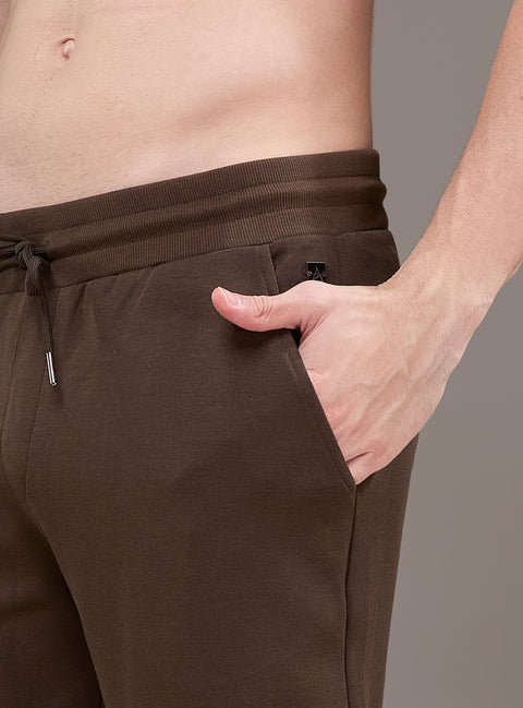 Buy Truedesign Bastian Soild Track Pant Bistre Brown Online