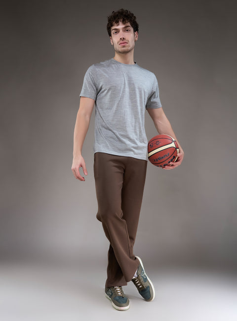 Buy Truedesign Bastian Soild Track Pant Bistre Brown Online