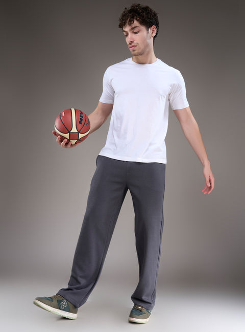 Buy Truedesign Bastian Soild Track Pant Ebony Grey Online