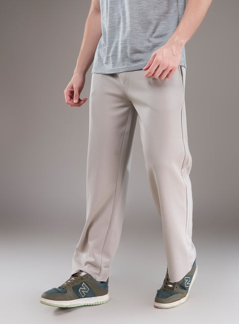 Buy Truedesign Bastian Soild Track Pant Light Beige Online