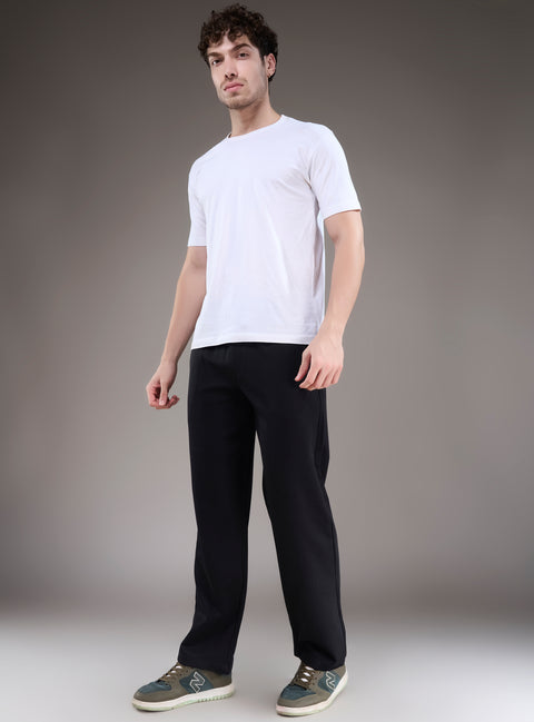 Buy Truedesign Bastian Soild Track Pant Raven Black Online