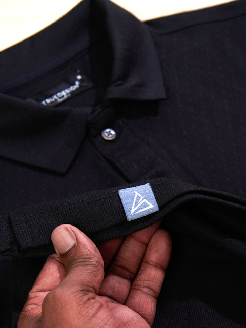 Buy Chrono Polo Tshirt Pitch Black Truedesign