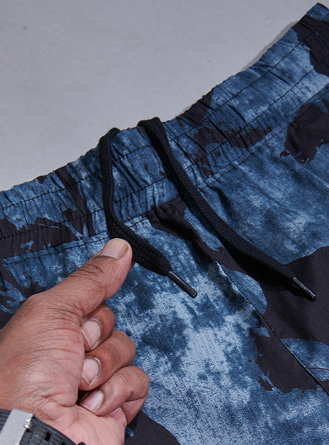 Buy Truedesign Coal Shorts Black & Beau Blue Online