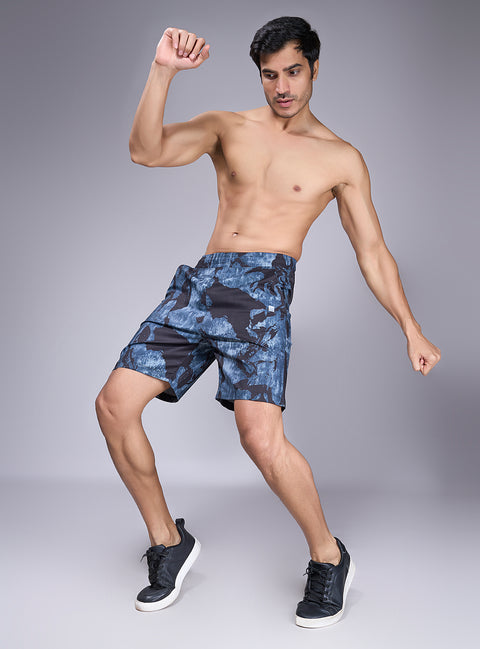 Buy Truedesign Coal Shorts Black & Beau Blue Online