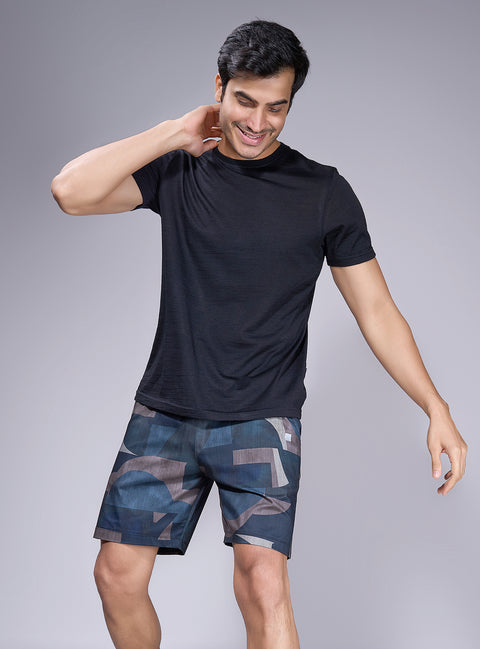 Buy Truedesign Coal Shorts Blue & Brown Online