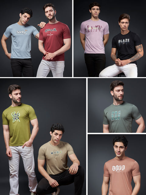 Buy Truedesign Coral Half Sleeve Tees Online