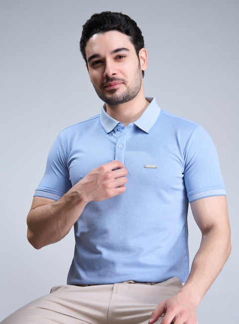 Buy Cuba Polo Tshirt AOP Corn Blue Truedesign