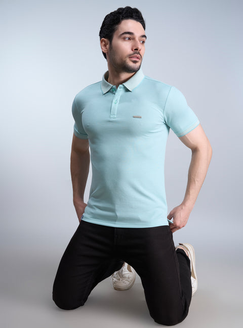 Buy Cuba Polo Tshirt AOP Light Turquoise Truedesign