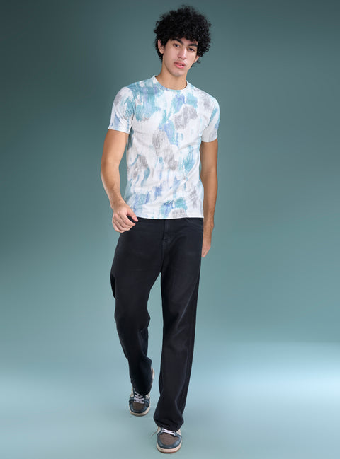 Buy Truedesign Curio Half Sleeve Tees Feather White Online