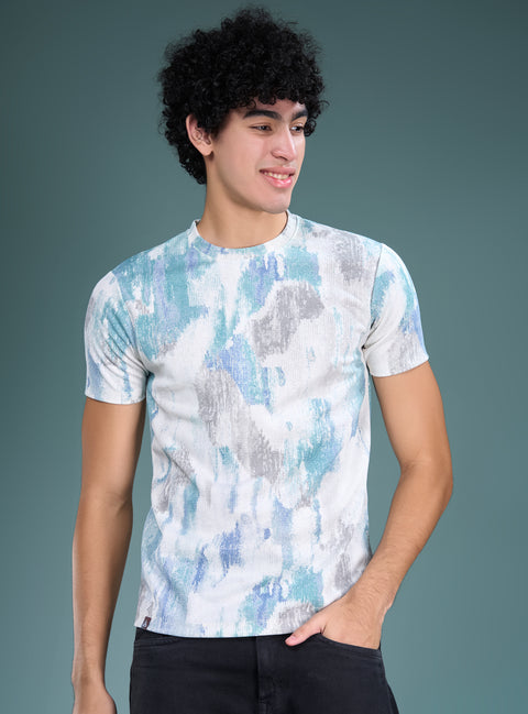 Buy Truedesign Curio Half Sleeve Tees Feather White Online