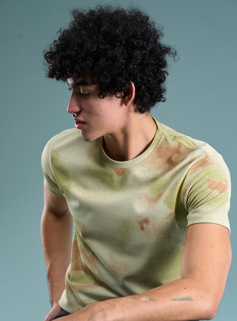 Buy Truedesign Curio Half Sleeve Tees Lime Green Online
